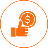 Financial success approval graphic